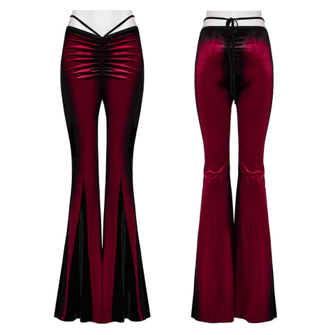 Schlaghose mit Gothic-Farbverlaufsdruck