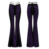 Schlaghose mit Gothic-Farbverlaufsdruck