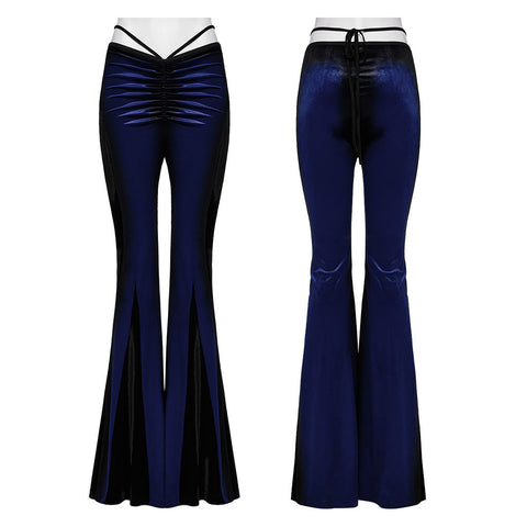 Schlaghose mit Gothic-Farbverlaufsdruck