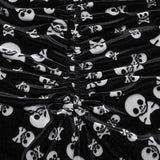 Schlaghose mit Gothic-Totenkopf
