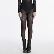 Hose mit Cyber Skull Farbverlaufsdruck