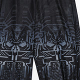 Hose mit Cyber Skull Farbverlaufsdruck