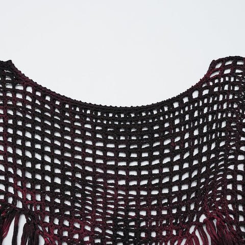 Gothic-Pullover mit Quasten