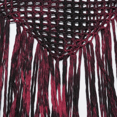 Gothic-Pullover mit Quasten