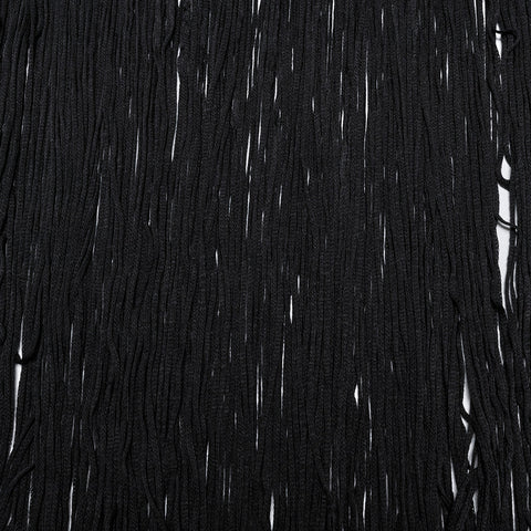 Gothic-Pullover mit Quasten