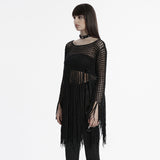 Gothic-Pullover mit Quasten