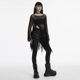 Gothic-Pullover mit Quasten