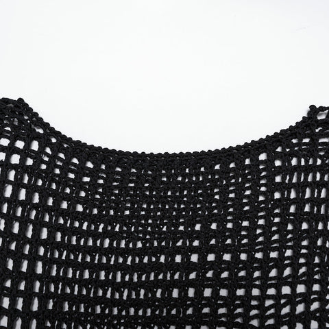 Gothic-Pullover mit Quasten