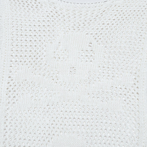 Strickkleid mit Punk-Totenkopf