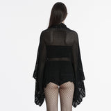 Goth ausgehöhlte Strickjacke