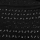 Goth ausgehöhlte Strickjacke