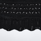 Goth ausgehöhlte Strickjacke