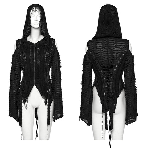 Dekadenter Gothic Wollmantel