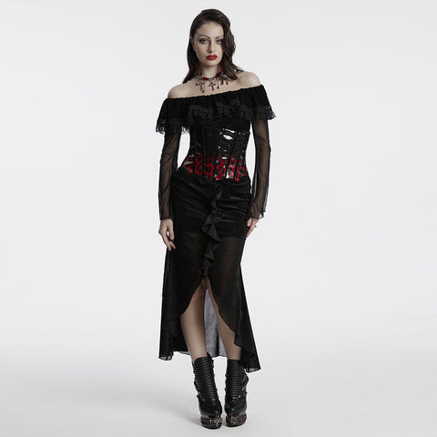 Sexy Gothic-Netzkleid