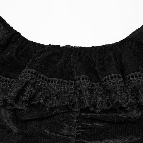 Sexy Gothic-Netzkleid