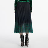 Rock mit Farbverlauf und Gothic-Totenkopf-Print