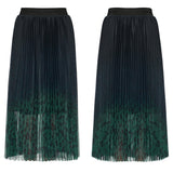 Rock mit Farbverlauf und Gothic-Totenkopf-Print