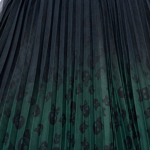 Rock mit Farbverlauf und Gothic-Totenkopf-Print