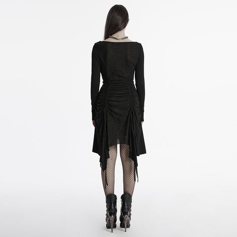 Punk-Kleid mit Swingkragen
