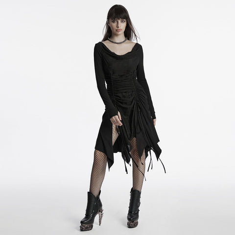Punk-Kleid mit Swingkragen