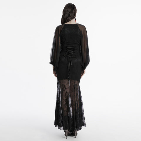 Gothic-Nacht-Fledermauskleid