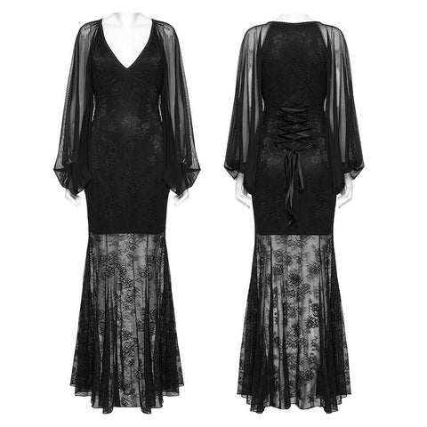 Gothic-Nacht-Fledermauskleid