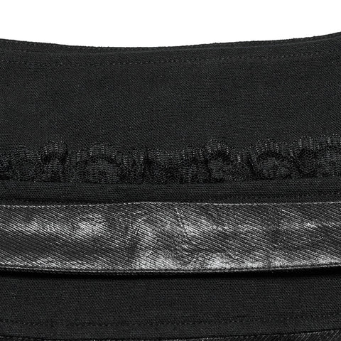 Punk-Faltenlederrock