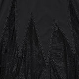 Gothic Kleid mit unregelmäßigem Spleißmuster