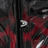 Gothic-Lacklederkorsett mit Leopardenmuster