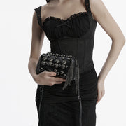 Goth Rose Nietentasche