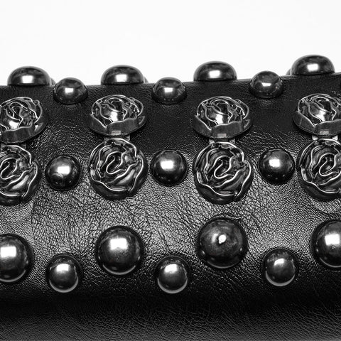 Goth Rose Nietentasche