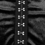 T-Shirt aus Samt mit Gothic-Farbverlaufsdruck