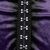 T-Shirt aus Samt mit Gothic-Farbverlaufsdruck