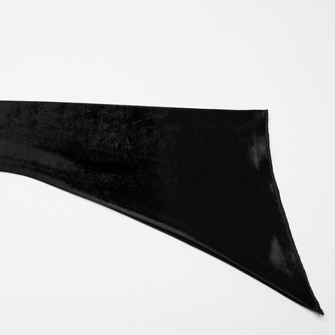 T-Shirt aus Samt mit Gothic-Farbverlaufsdruck