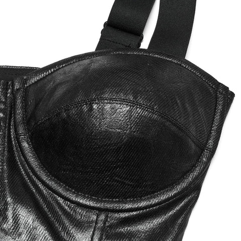 Punk-Weste mit Farbverlauf und Karomuster