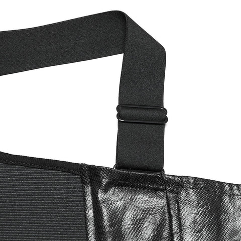 Punk-Weste mit Farbverlauf und Karomuster