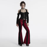 Sexy Gothic-T-Shirt mit Rüschen