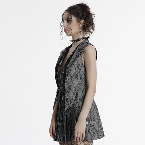 Reversweste im Goth Academy-Stil