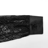 Transparentes Gothic-Spitzenhemd