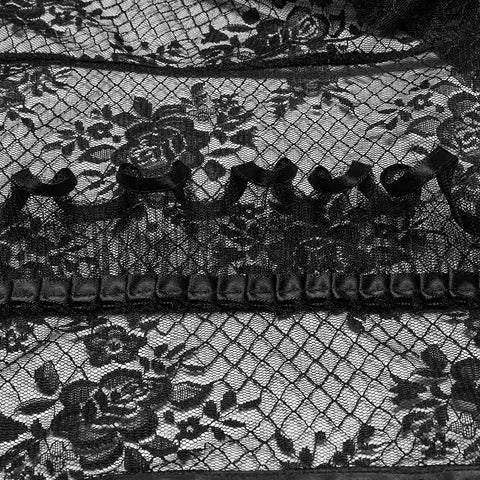 Transparentes Gothic-Spitzenhemd