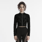 Gothic-Flock-Mesh-Mantel
