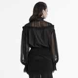 Gothic Pullover Chiffonhemd