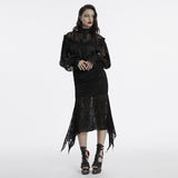 Gothic Pullover Chiffonhemd