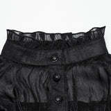 Gothic Pullover Chiffonhemd