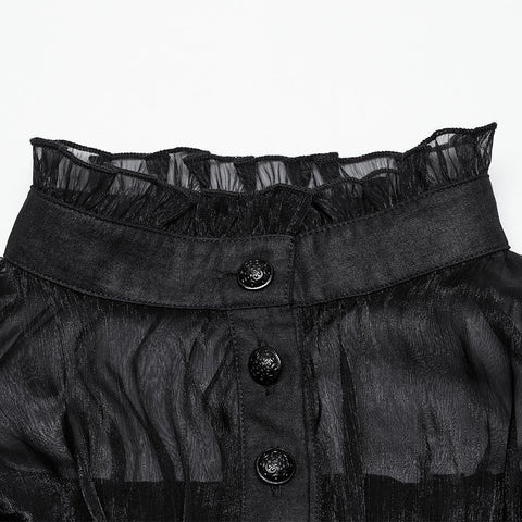 Gothic Pullover Chiffonhemd