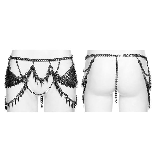 Punk-Metallklingen-Taillenkette
