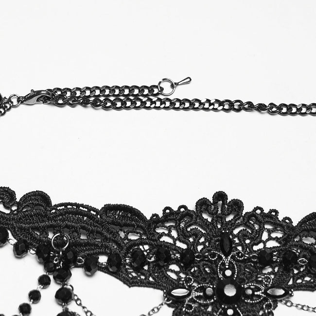 Gothic-Kreuz-Spitzenkette