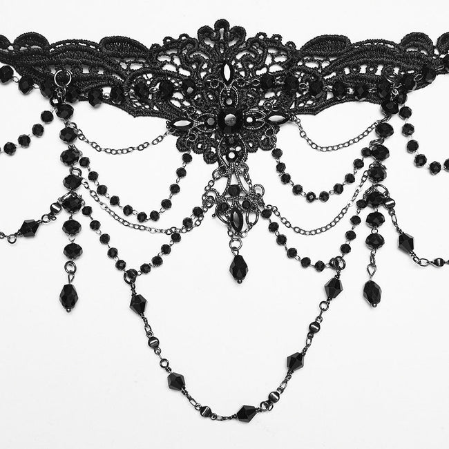 Gothic-Kreuz-Spitzenkette