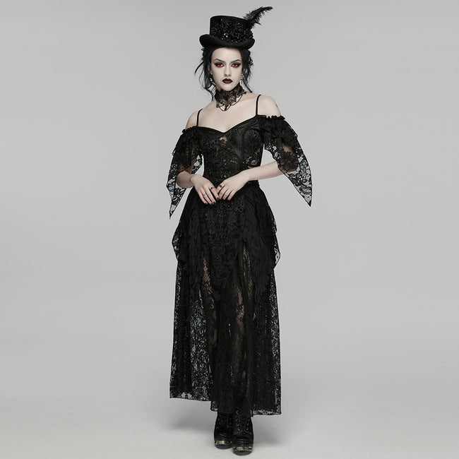 Gothic-Retro-Federhut