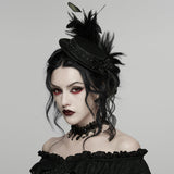 Hut im Gothic-Federband-Stil